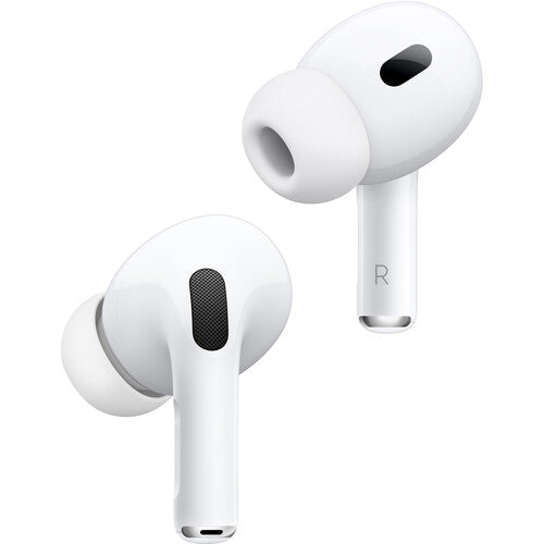 Apple AirPods Pro (2nd generation) with MagSafe Case (USB-C) - Siri - Stereo - True Wireless - Bluetooth - Earbud - Binaural - In-ear - Noise Cancelling Microphone - Noise Canceling - White - Grade C