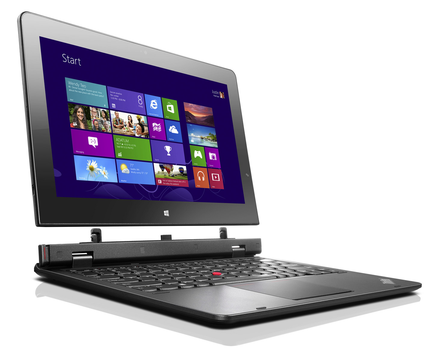 Lenovo Thinkpad Helix 2 in 1 TOUCH Ultrabook Intel i7 @ 2.0 GHz, 8 GB RAM, 180 GB SSD, Windows 10 Pro *Refurbished*