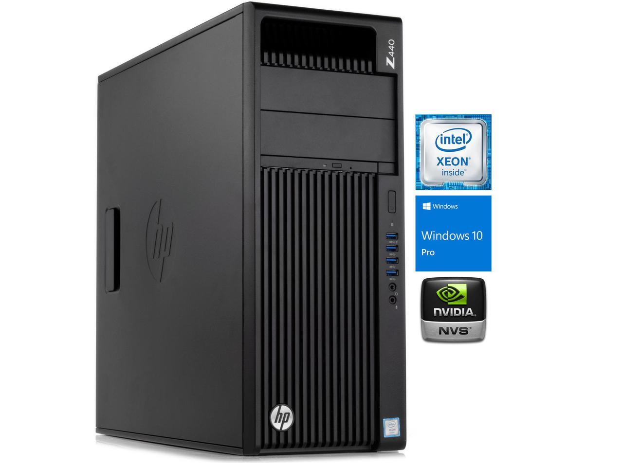 HP Z440 Workstation - Xeon E5-1620v3 @ 3.5Ghz (4 cores), 16GB RAM, 512GB SSD, Quadro K2200 4GB, Win10 Pro *Refurbished*