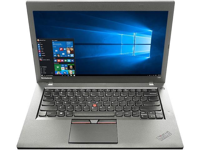 Lenovo Grade B Laptop T450 Intel Core i5 5th Gen 5300U (2.30 GHz) 8 GB Memory 240 GB SSD 14.0