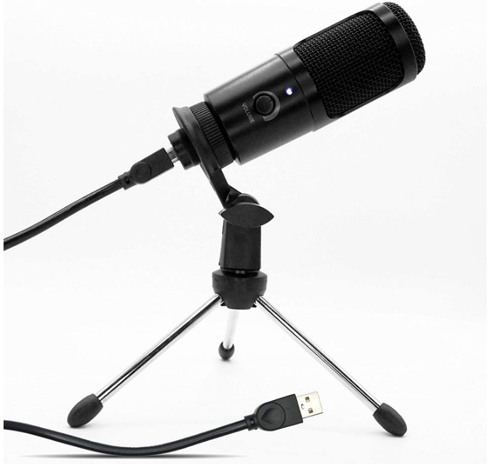 USB Microphone Kit with Tri-pod Stand